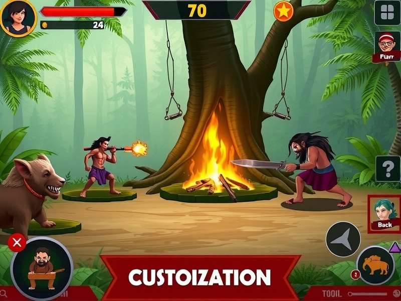 Indian Savage Forest Fight gameplay screenshot